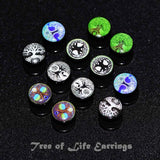 Load image into Gallery viewer, Stud Earrings for Men | Viking Earrings | Tree of Life Earrings